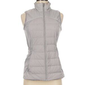 Lululemon Down For It All Vest  Dark Chrome grey  sz 6  run gym